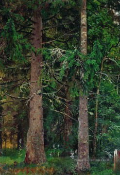  paysage - forêt de sapins 1890 paysage classique Ivan Ivanovitch arbres